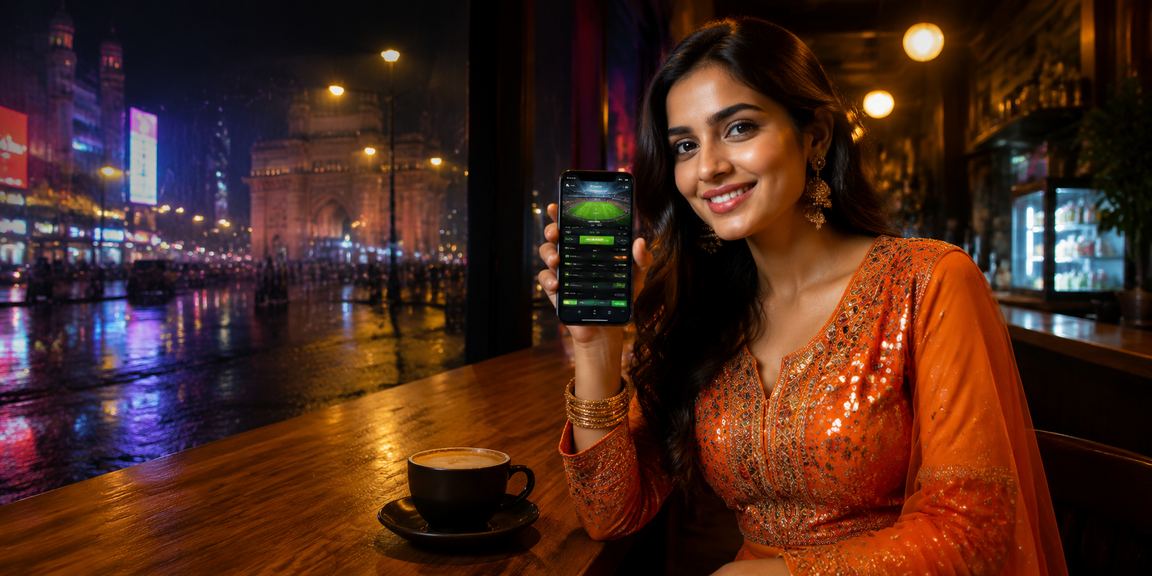 Mumbai neon lights and sports betting scene